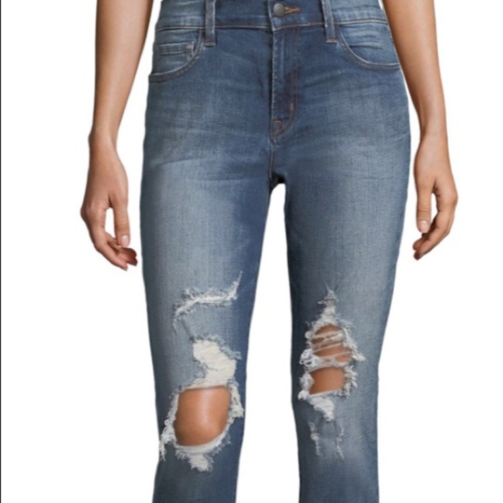 COPY - New J Brand Sadey Destruct Boyfriend Jeans…